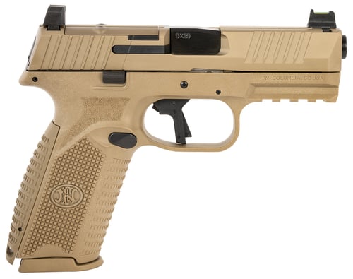 FN 509 MRD 9mm Luger 10+1 Flat Dark Earth PVD Slide & Frame, Flat Dark Earth Textured Polymer Grips Right Hand -  66101472