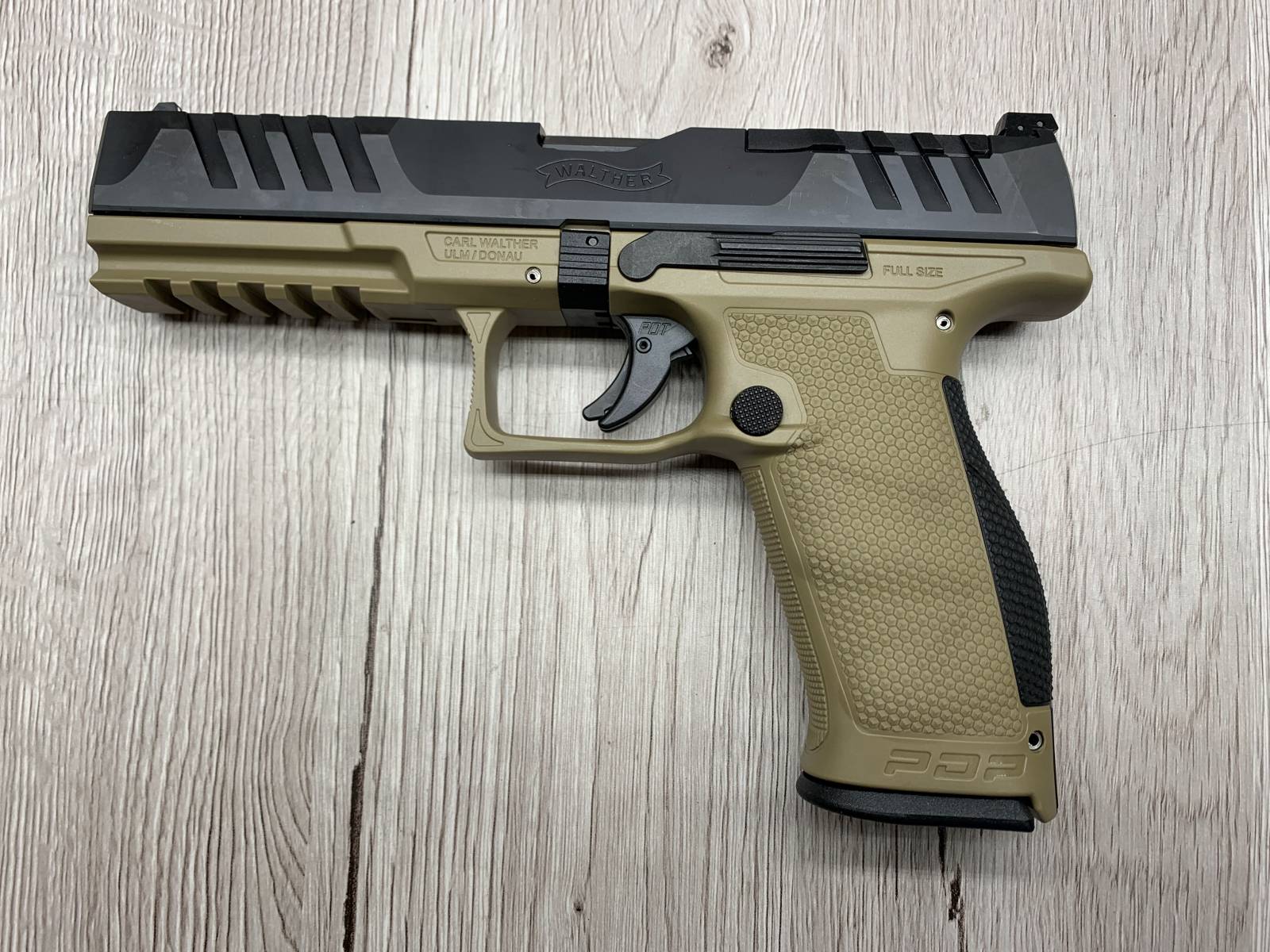 WALTHER PDP FULLSIZE 9mm 5" 18rd Tan Optic READY-img-4